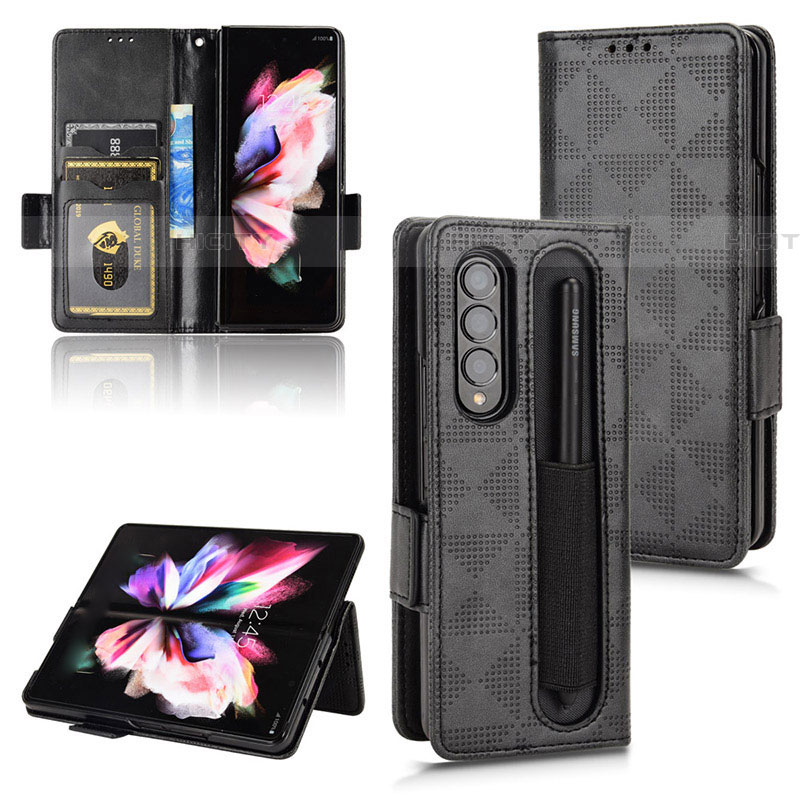 Funda de Cuero Cartera con Soporte Carcasa C02X para Samsung Galaxy Z Fold4 5G