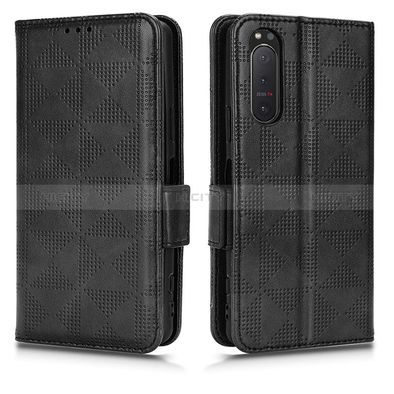 Funda de Cuero Cartera con Soporte Carcasa C02X para Sony Xperia 5 II