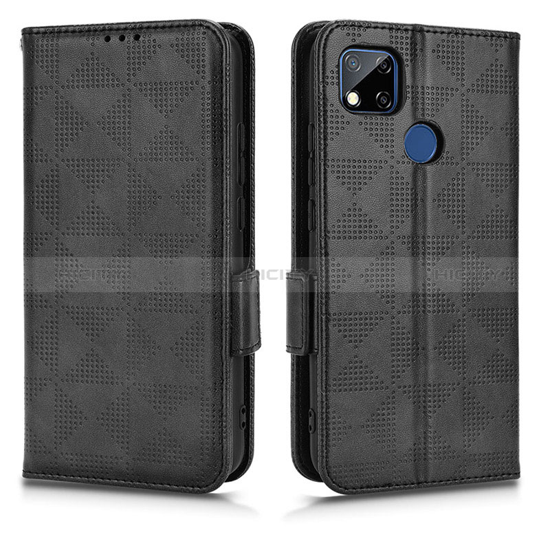 Funda de Cuero Cartera con Soporte Carcasa C02X para Xiaomi POCO C31 Negro