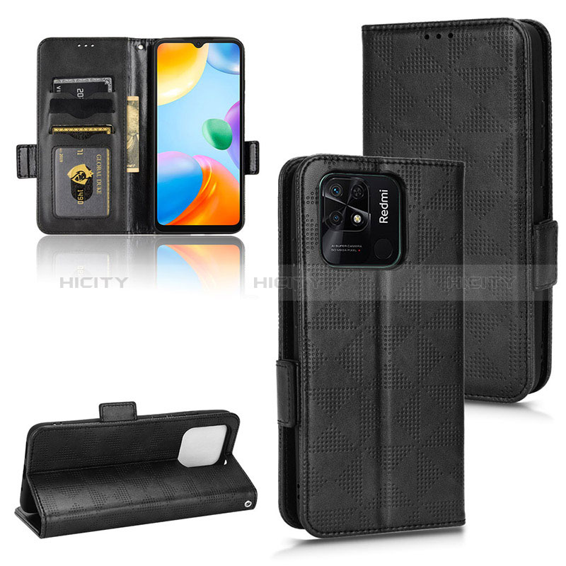 Funda de Cuero Cartera con Soporte Carcasa C02X para Xiaomi Redmi 10 India