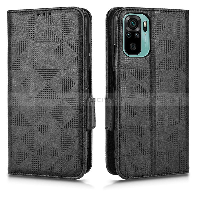 Funda de Cuero Cartera con Soporte Carcasa C02X para Xiaomi Redmi Note 10 4G