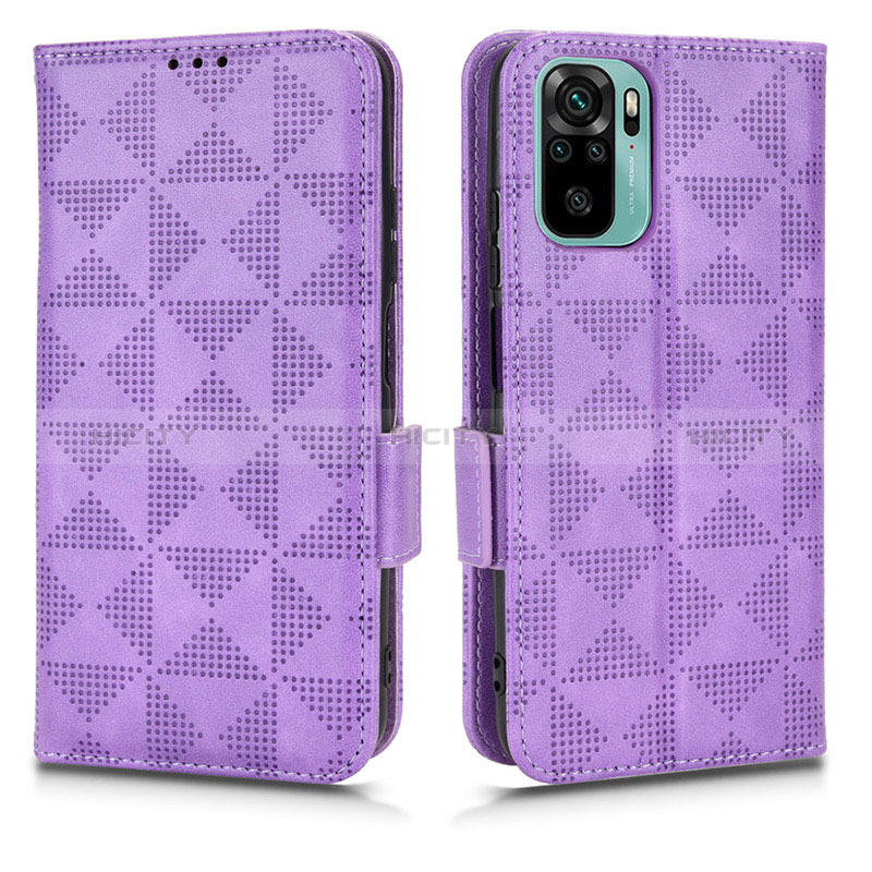 Funda de Cuero Cartera con Soporte Carcasa C02X para Xiaomi Redmi Note 10S 4G