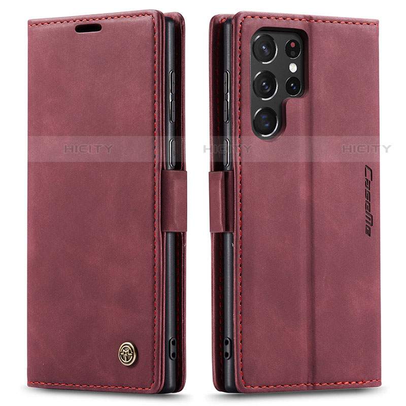 Funda de Cuero Cartera con Soporte Carcasa C03S para Samsung Galaxy S22 Ultra 5G