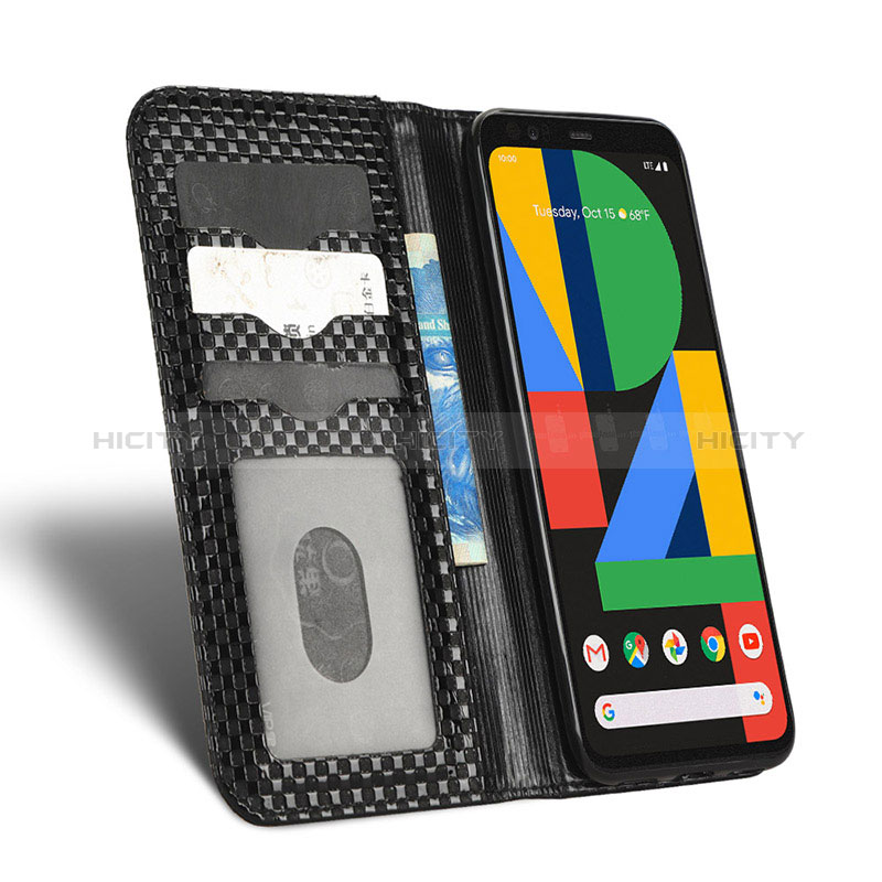 Funda de Cuero Cartera con Soporte Carcasa C03X para Google Pixel 4