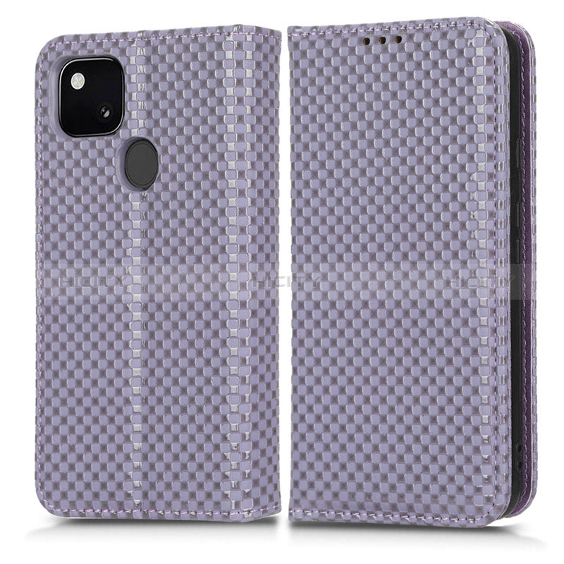 Funda de Cuero Cartera con Soporte Carcasa C03X para Google Pixel 4a