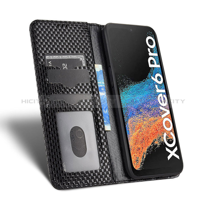 Funda de Cuero Cartera con Soporte Carcasa C03X para Samsung Galaxy XCover 6 Pro 5G