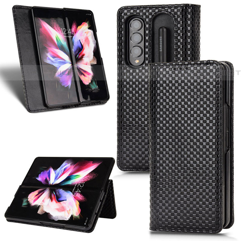 Funda de Cuero Cartera con Soporte Carcasa C03X para Samsung Galaxy Z Fold4 5G