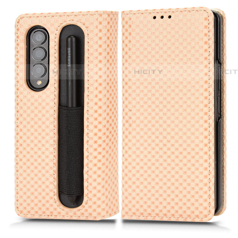 Funda de Cuero Cartera con Soporte Carcasa C03X para Samsung Galaxy Z Fold4 5G