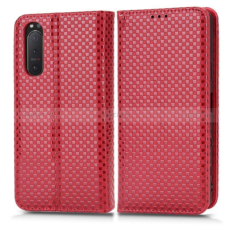 Funda de Cuero Cartera con Soporte Carcasa C03X para Sony Xperia 5 II