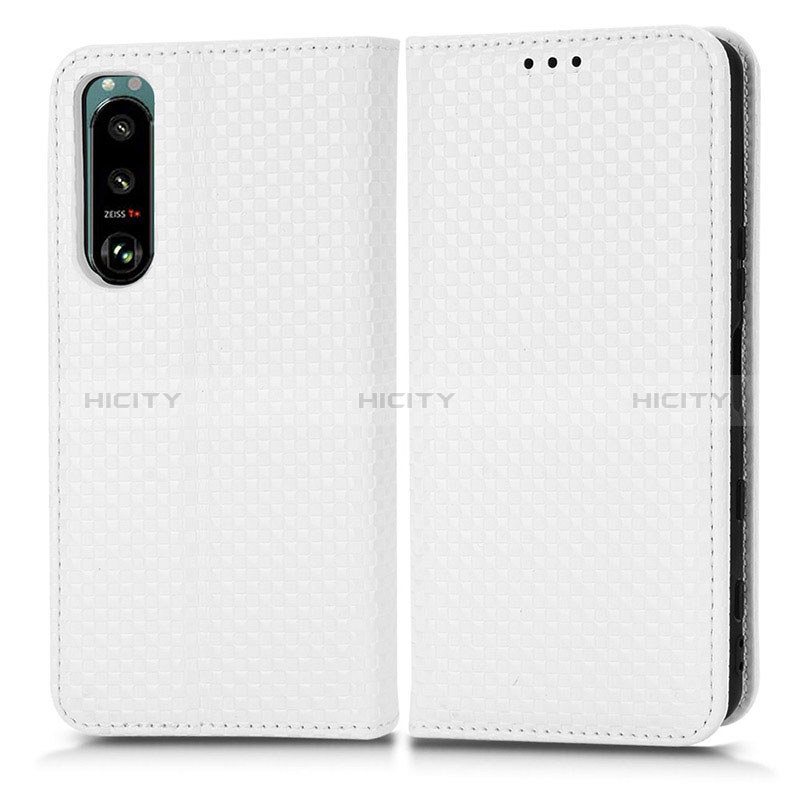 Funda de Cuero Cartera con Soporte Carcasa C03X para Sony Xperia 5 III