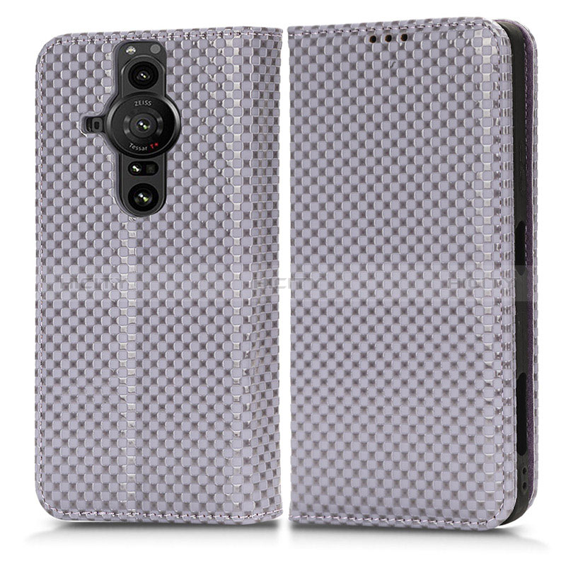 Funda de Cuero Cartera con Soporte Carcasa C03X para Sony Xperia PRO-I