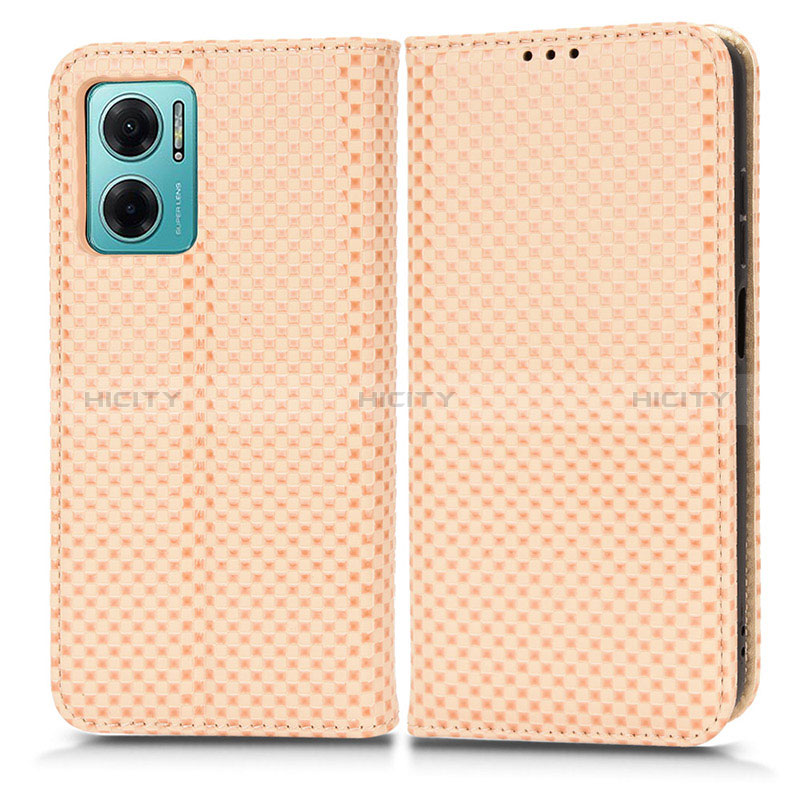 Funda de Cuero Cartera con Soporte Carcasa C03X para Xiaomi Redmi 10 5G Oro