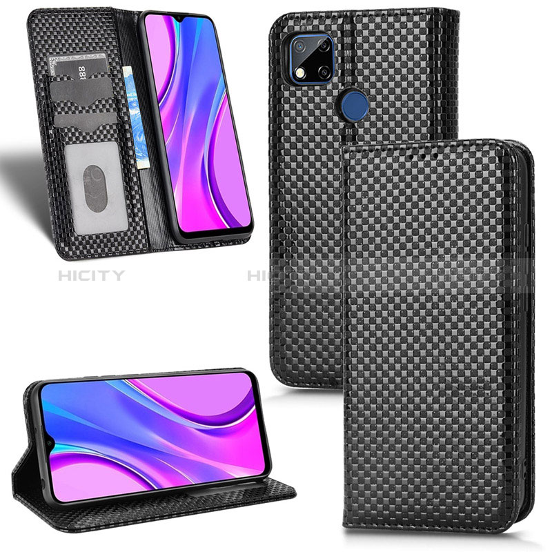 Funda de Cuero Cartera con Soporte Carcasa C03X para Xiaomi Redmi 9C NFC