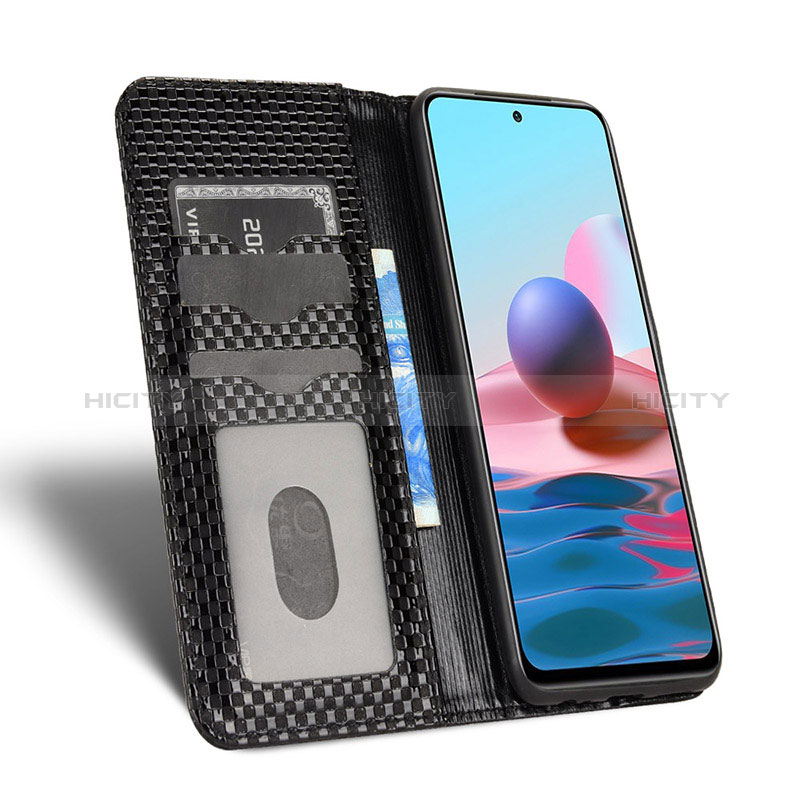 Funda de Cuero Cartera con Soporte Carcasa C03X para Xiaomi Redmi Note 10S 4G