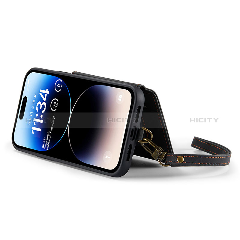 Funda de Cuero Cartera con Soporte Carcasa C04S para Apple iPhone 13 Pro