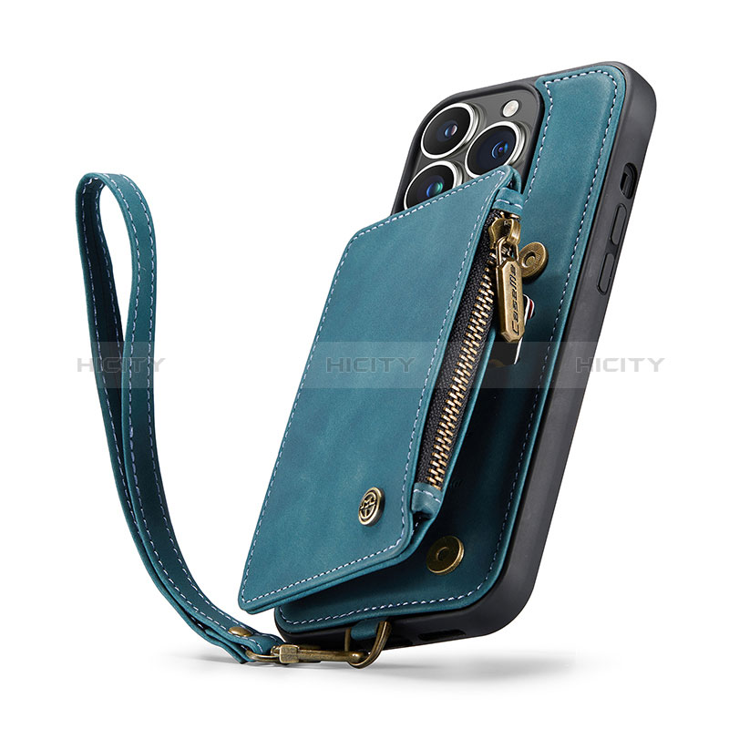 Funda de Cuero Cartera con Soporte Carcasa C04S para Apple iPhone 13 Pro