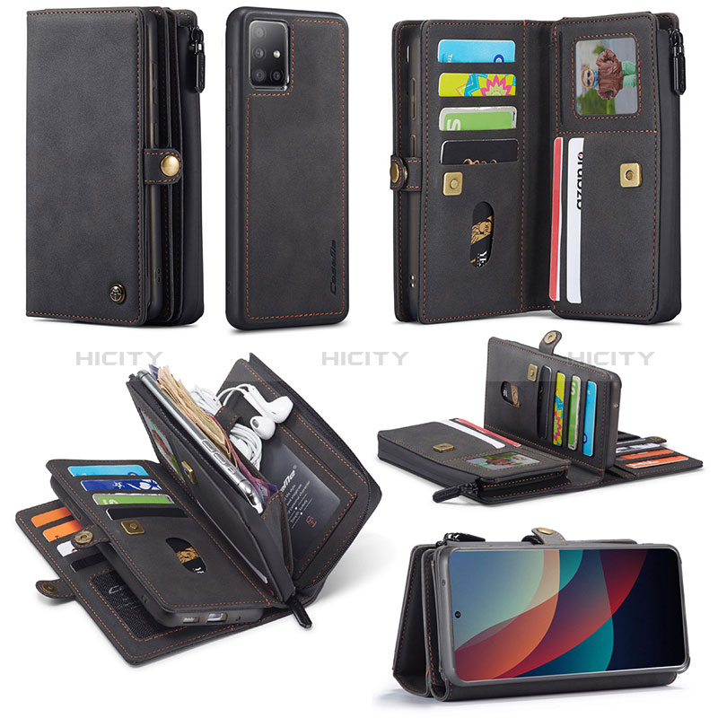 Funda de Cuero Cartera con Soporte Carcasa C04S para Samsung Galaxy A51 4G