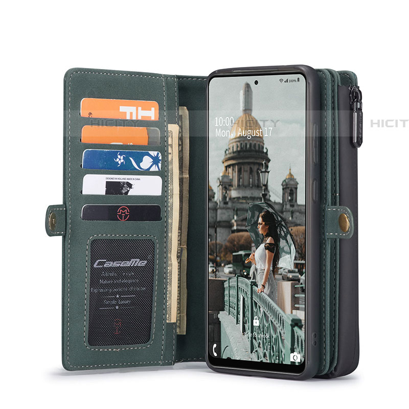 Funda de Cuero Cartera con Soporte Carcasa C04S para Samsung Galaxy A52 5G