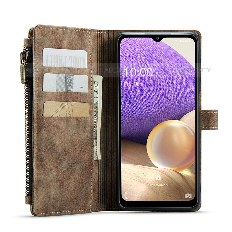 Funda de Cuero Cartera con Soporte Carcasa C04S para Samsung Galaxy M32 5G