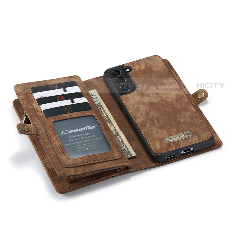 Funda de Cuero Cartera con Soporte Carcasa C04S para Samsung Galaxy S22 5G