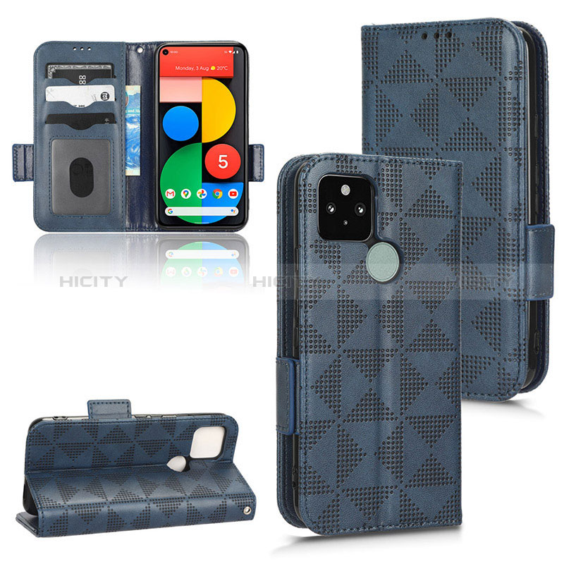 Funda de Cuero Cartera con Soporte Carcasa C05X para Google Pixel 5