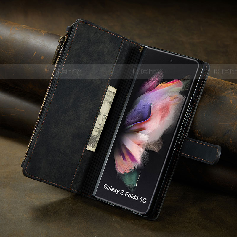 Funda de Cuero Cartera con Soporte Carcasa C06S para Samsung Galaxy Z Fold4 5G