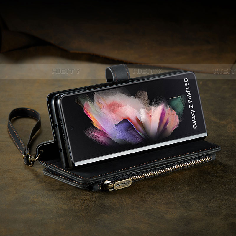 Funda de Cuero Cartera con Soporte Carcasa C06S para Samsung Galaxy Z Fold4 5G
