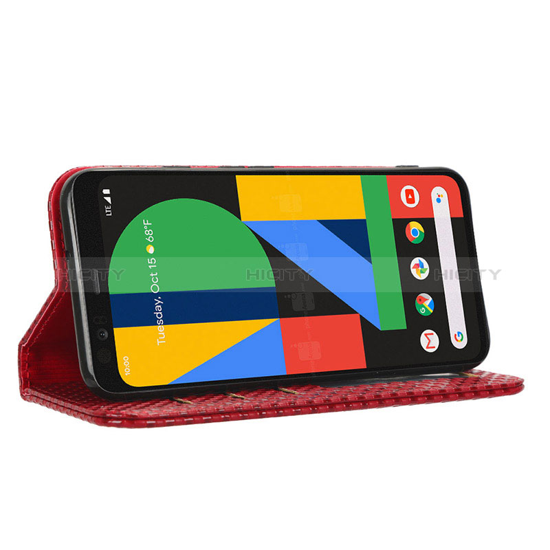 Funda de Cuero Cartera con Soporte Carcasa C06X para Google Pixel 4