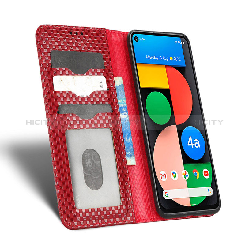 Funda de Cuero Cartera con Soporte Carcasa C06X para Google Pixel 4a 5G