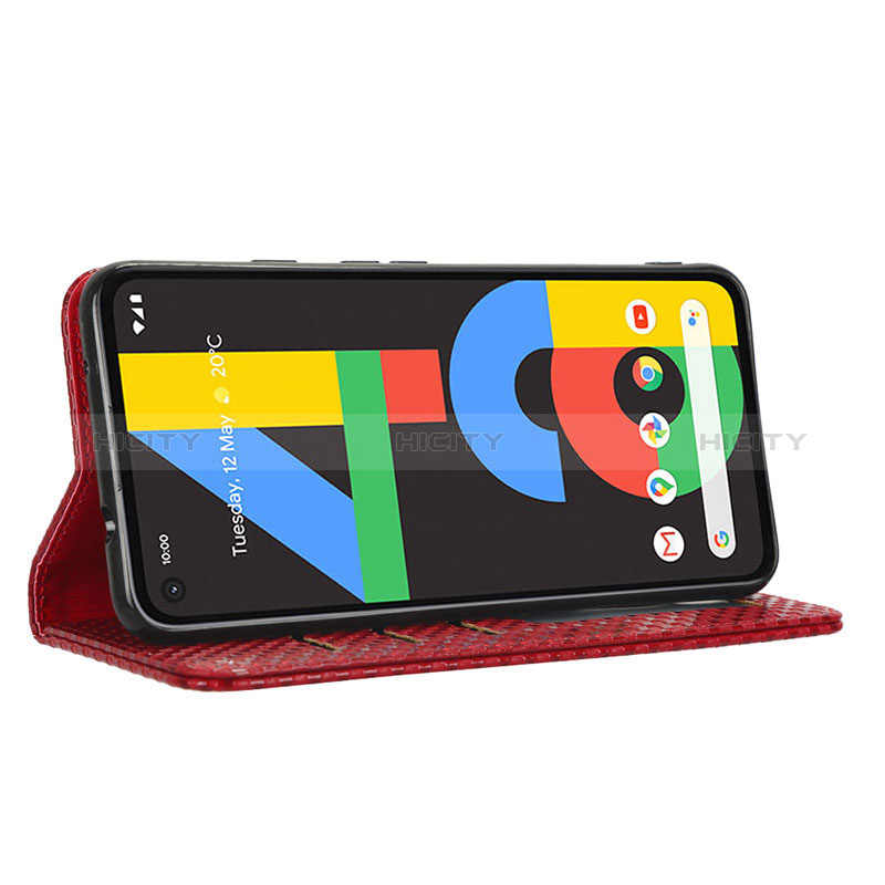 Funda de Cuero Cartera con Soporte Carcasa C06X para Google Pixel 4a