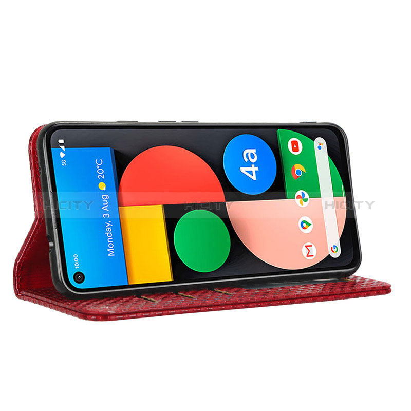 Funda de Cuero Cartera con Soporte Carcasa C06X para Google Pixel 5 XL 5G