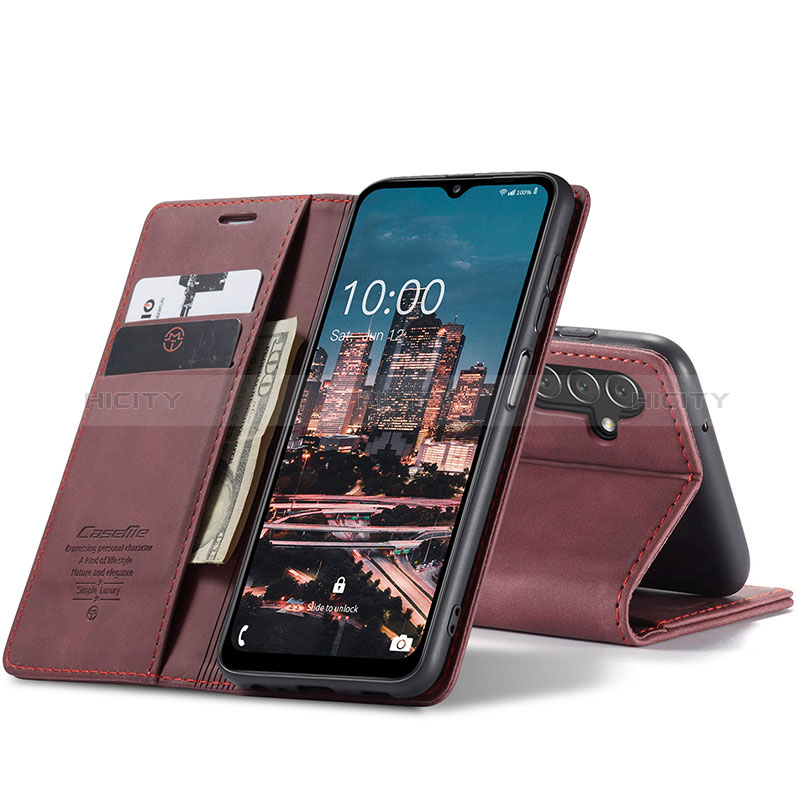 Funda de Cuero Cartera con Soporte Carcasa C10S para Samsung Galaxy A04s