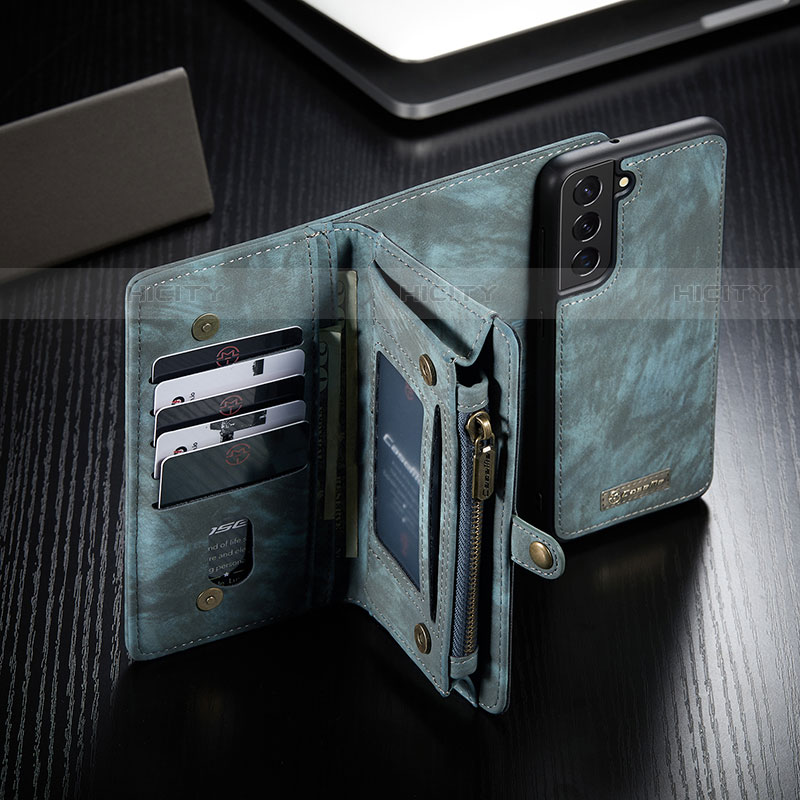 Funda de Cuero Cartera con Soporte Carcasa C11S para Samsung Galaxy S21 5G