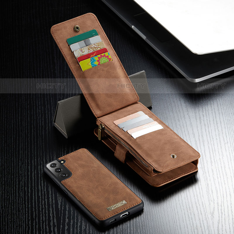 Funda de Cuero Cartera con Soporte Carcasa C12S para Samsung Galaxy S21 5G