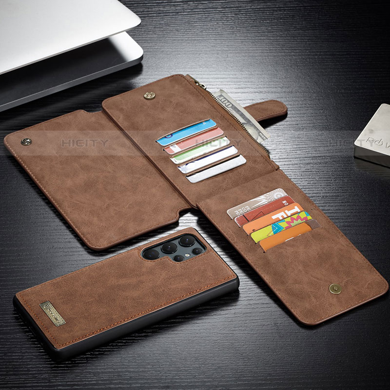 Funda de Cuero Cartera con Soporte Carcasa C12S para Samsung Galaxy S21 Ultra 5G