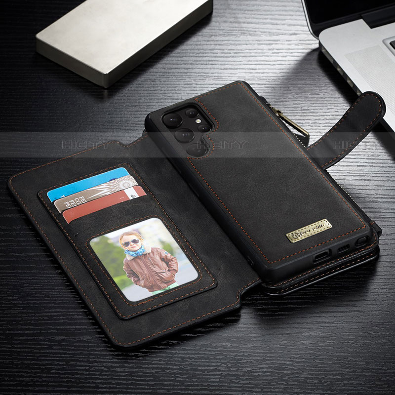 Funda de Cuero Cartera con Soporte Carcasa C12S para Samsung Galaxy S21 Ultra 5G