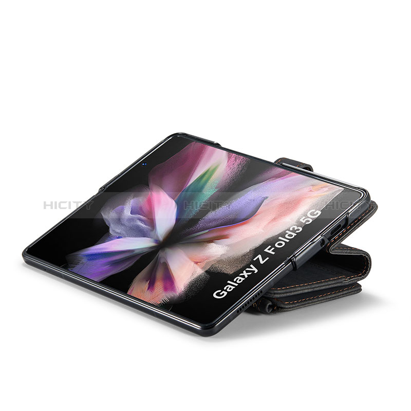 Funda de Cuero Cartera con Soporte Carcasa CS1 para Samsung Galaxy Z Fold3 5G