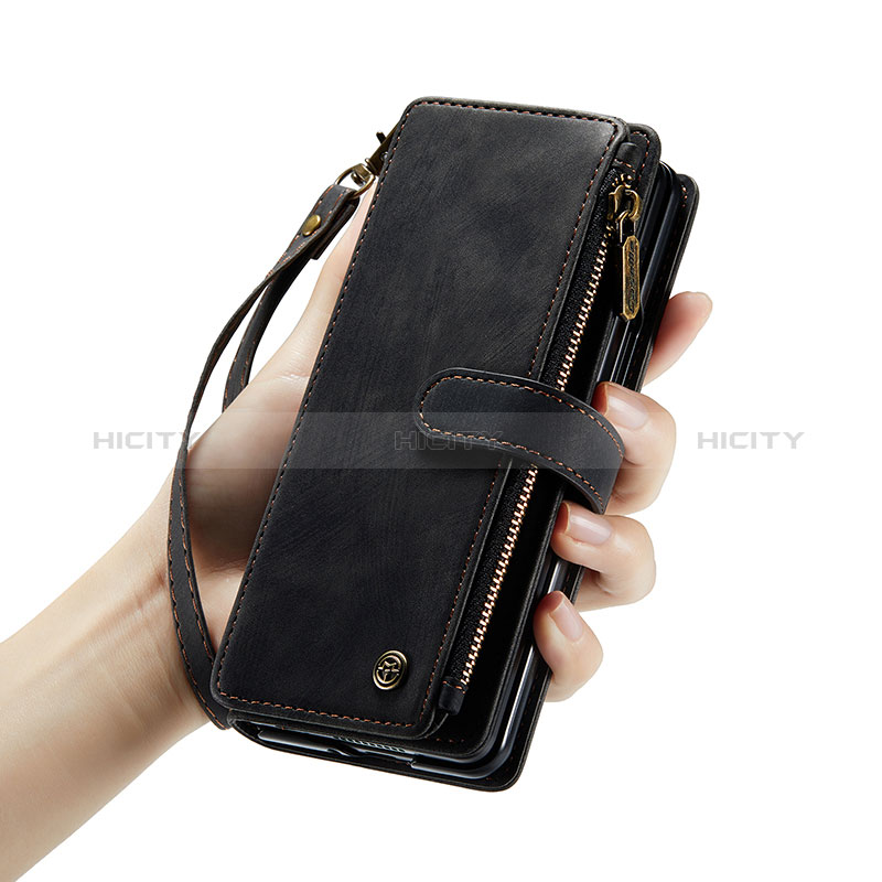 Funda de Cuero Cartera con Soporte Carcasa CS1 para Samsung Galaxy Z Fold3 5G