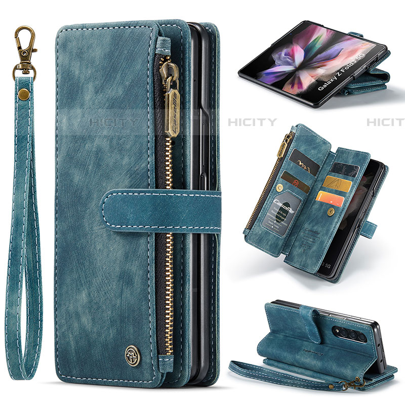 Funda de Cuero Cartera con Soporte Carcasa CS1 para Samsung Galaxy Z Fold4 5G