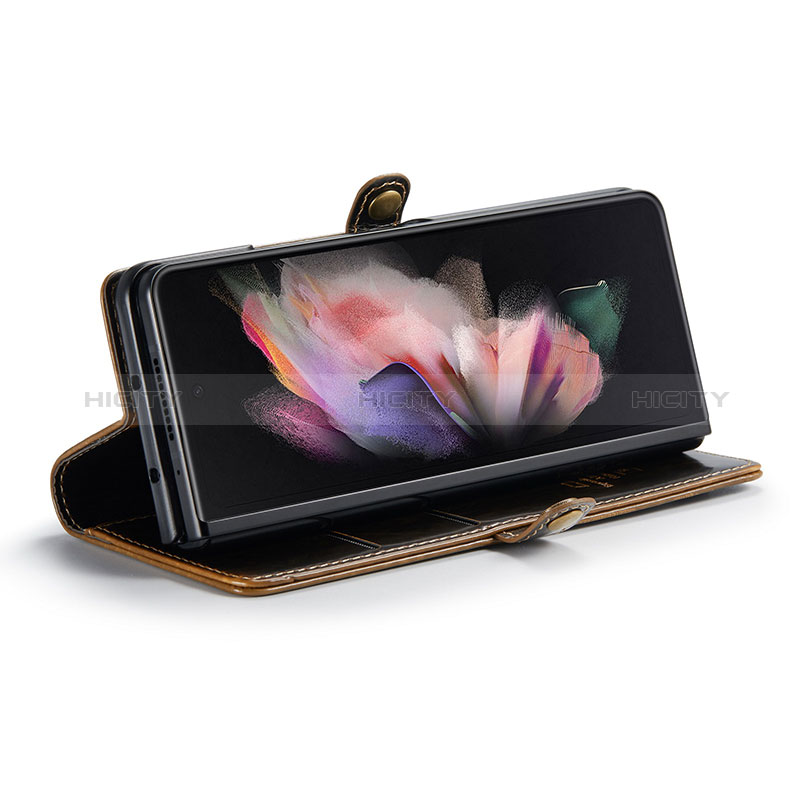 Funda de Cuero Cartera con Soporte Carcasa CS2 para Samsung Galaxy Z Fold3 5G