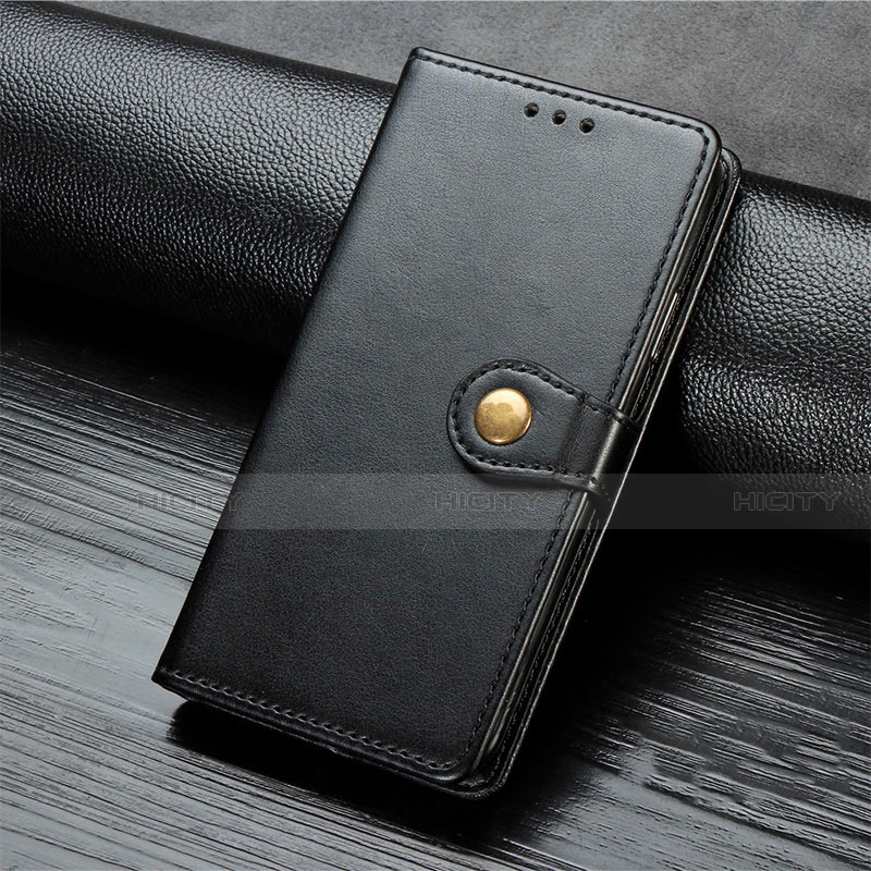 Funda de Cuero Cartera con Soporte Carcasa D01 para Xiaomi Mi Note 10 Negro
