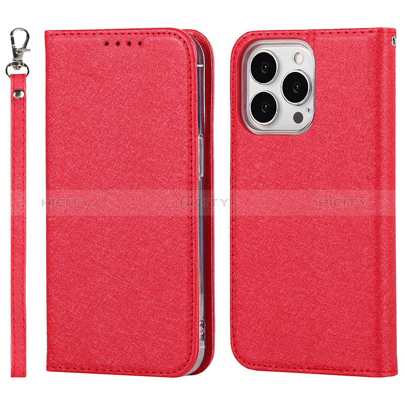 Funda de Cuero Cartera con Soporte Carcasa D01T para Apple iPhone 14 Pro