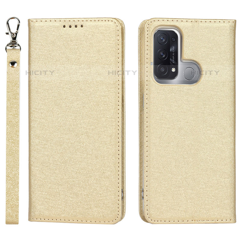 Funda de Cuero Cartera con Soporte Carcasa D01T para Oppo Reno5 A