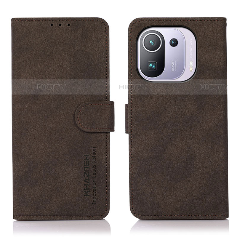 Funda de Cuero Cartera con Soporte Carcasa D01Y para Xiaomi Mi 11 Pro 5G Marron