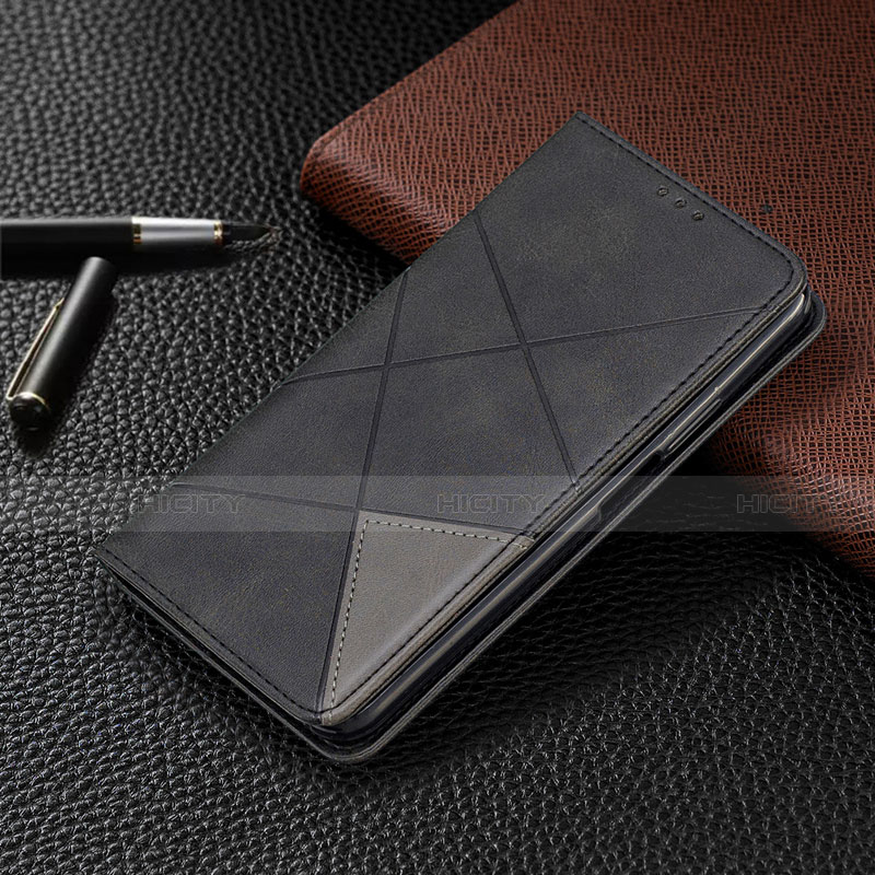 Funda de Cuero Cartera con Soporte Carcasa D03 para Xiaomi Mi Note 10 Pro Negro