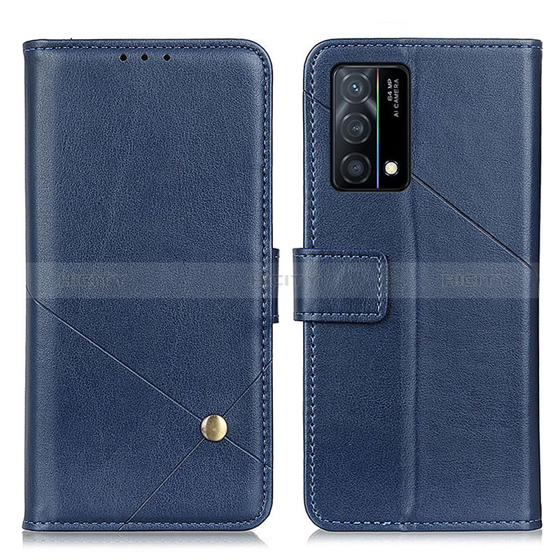 Funda de Cuero Cartera con Soporte Carcasa D04Y para Oppo K9 5G Azul