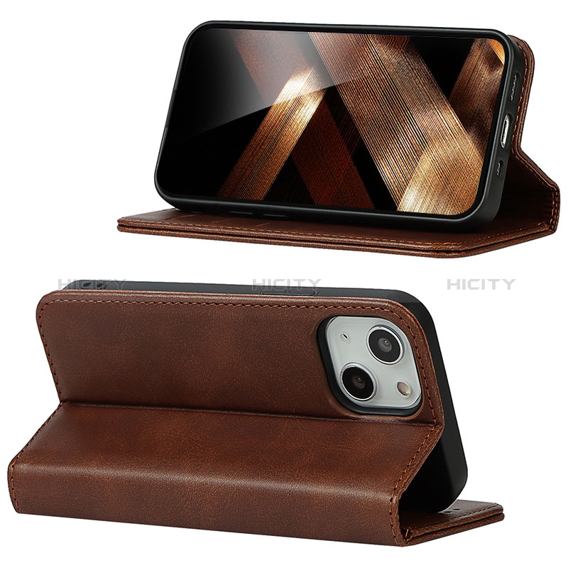 Funda de Cuero Cartera con Soporte Carcasa D05T para Apple iPhone 14