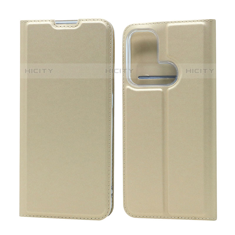 Funda de Cuero Cartera con Soporte Carcasa D05T para Oppo Reno5 A Oro