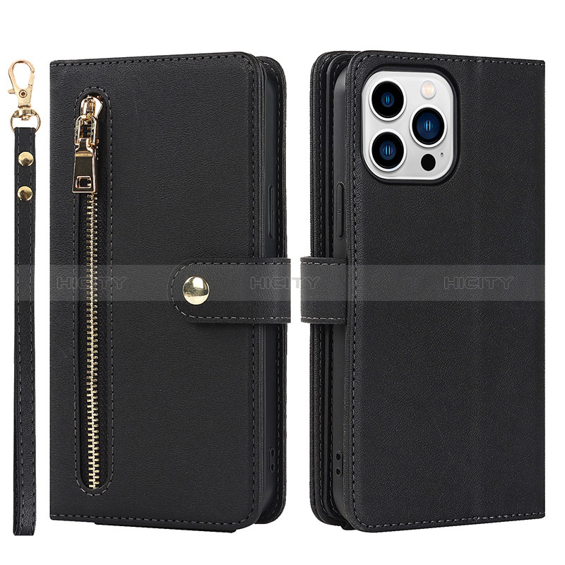 Funda de Cuero Cartera con Soporte Carcasa D06T para Apple iPhone 13 Pro