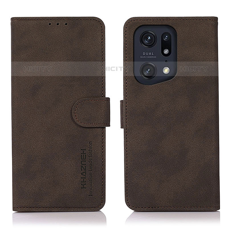 Funda de Cuero Cartera con Soporte Carcasa D08Y para Oppo Find X5 Pro 5G